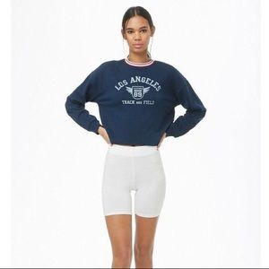 Forever 21 Cropped Long Sleeve Shirt